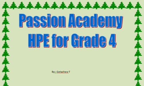 HPE for Grade 4